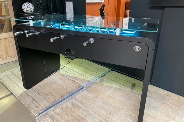 Acheter babyfoot design leds noir T22 Convertible table plateau verre - Babyfoot by Toulet